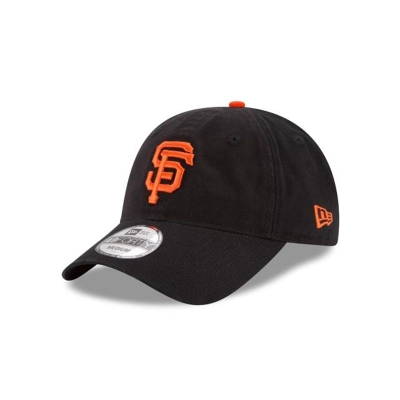 Black San Francisco Giants Hat - New Era MLB Core Fit 49FORTY Fitted Caps USA5043261